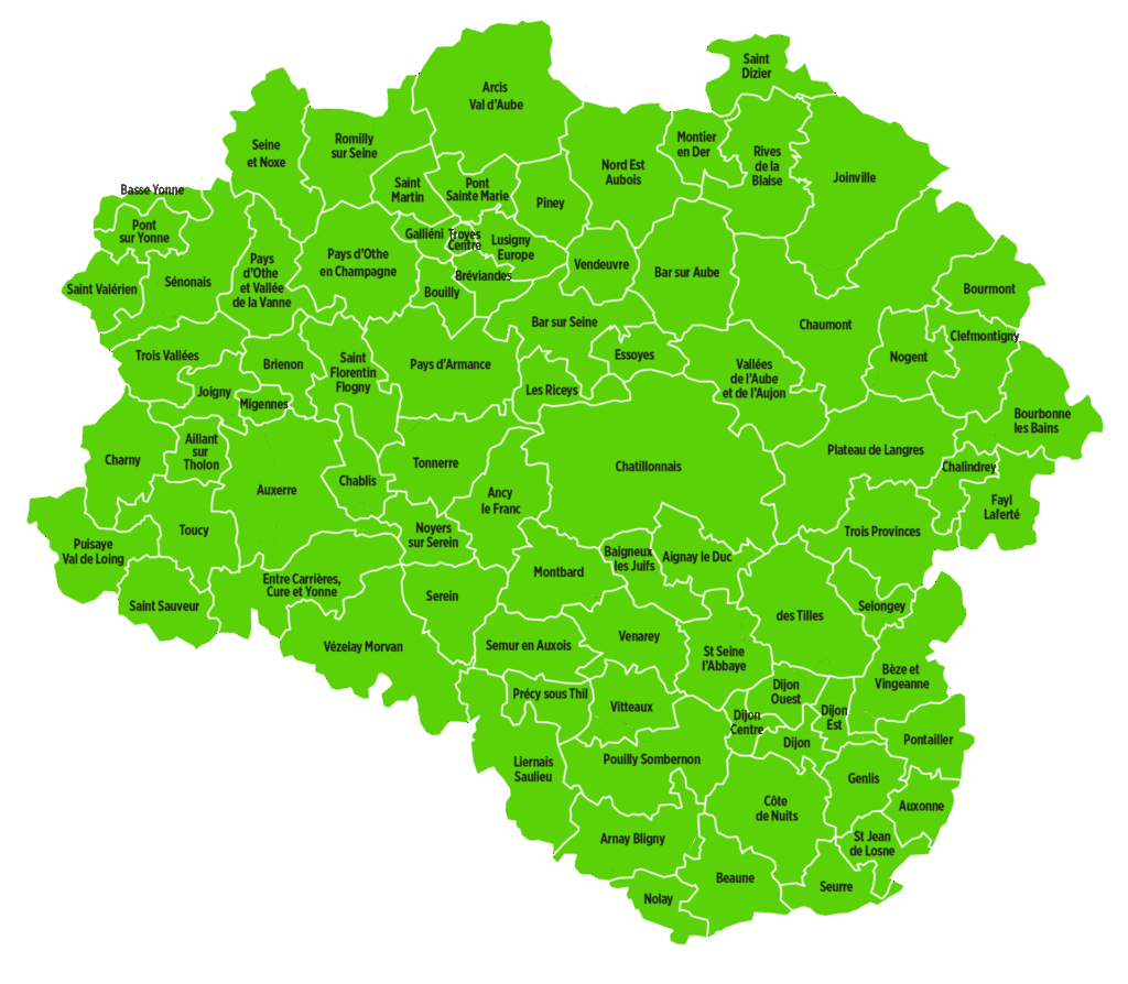 carte caisses locales credit agricole champagne bourgogne